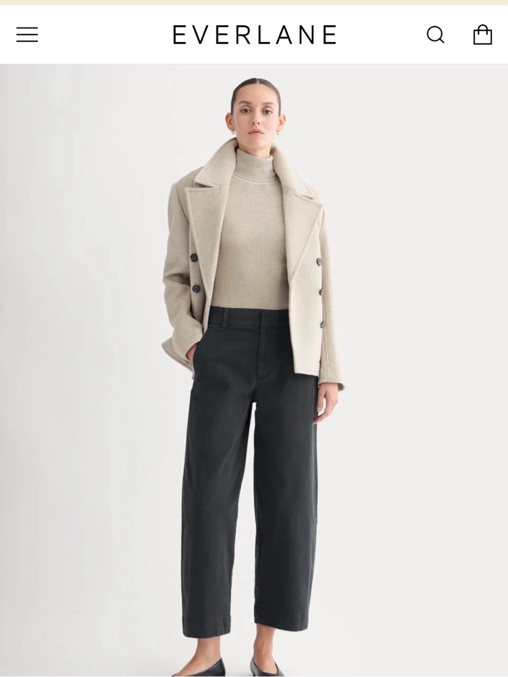Everlane -Cotton Chino Twill women’s pants